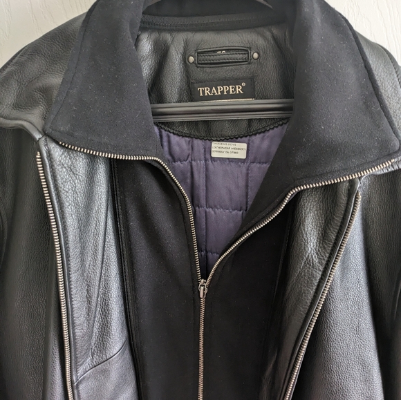 Trapper Men's Leather Jacket - Picture 11 of 12
